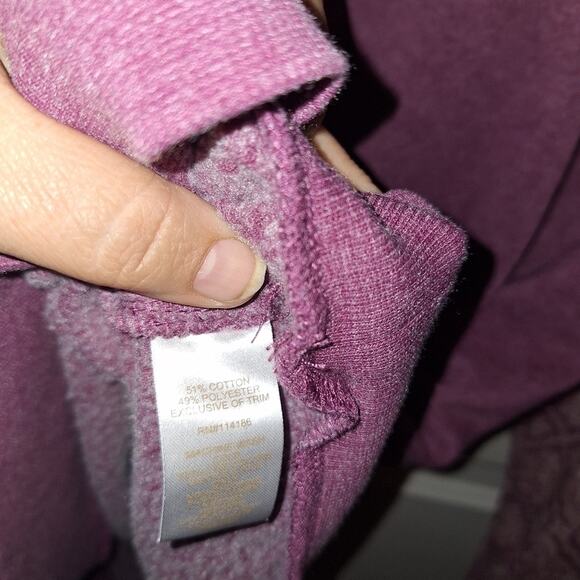 Chloe & Jasmine Purple Lightweight Sweatshirt 1X Soft Lounge Night Fall Winter - Picture 3 of 6